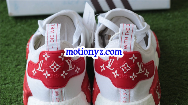 Real Boost Adidas NMD x Supreme LVS White